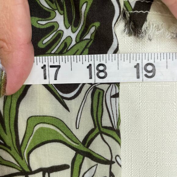 PHILOSOPHY Button Down Womens S Cropped Hawaiian Print Beach Vacation Resort - Picture 10 of 11